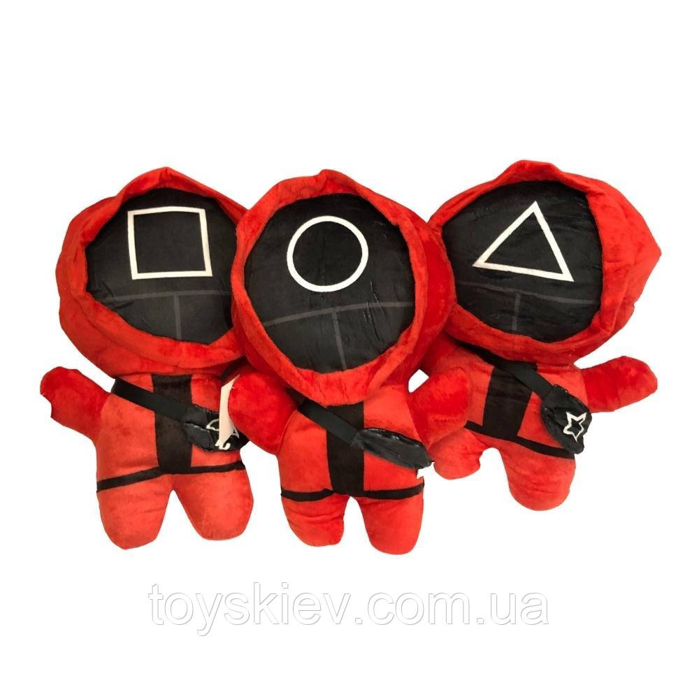 М'яка іграшка 3 різновиди велика Гра в кальмара, фото 1