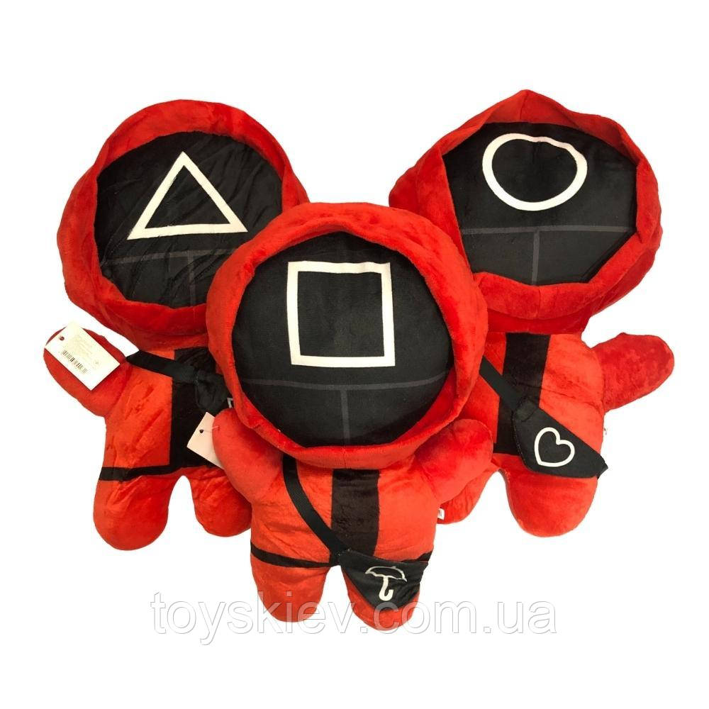 М'яка іграшка велика 3 різновиди Гра в кальмара, фото 1