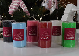 Свічка парафінова "Циліндр". Висота: 100мм. Діаметр: 60мм. Вага: 250гр. Колір: На замовлення.