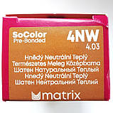 4NW (нейтральний теплий шотен) Стійка крем-фарба для волосся Matrix SoColor Pre-Bonded,90ml, фото 2