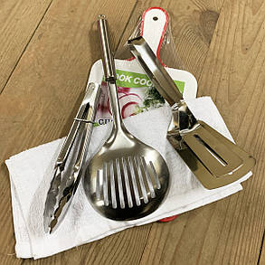 Похідний туристичний набір 9в1 з кухарським інструментом для пікніка в камуфляжному кейсі, фото 3