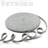 Стрічка кіперна сіра меланж 1 см