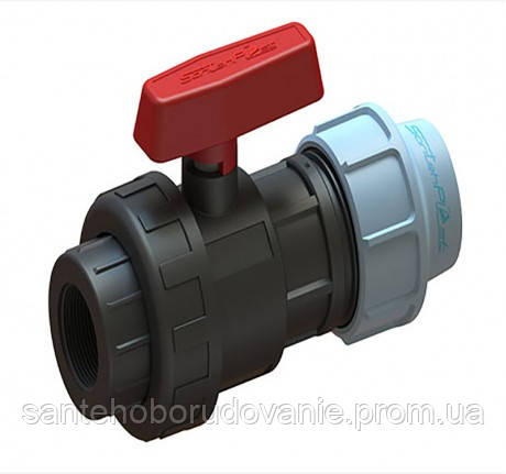 Кран ПНД 25*3/4в
