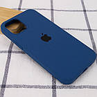 Чохол Silicone Case Full Blue для iPhone 13, фото 3