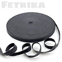 Кіперна стрічка сіра графіт 1 см