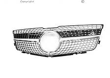 Решітка радіатора Mercedes GLK сlass X204 - тип: diamond silver 2009-2012