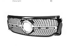 Решітка радіатора Mercedes GLB X247 2019-… - тип: diamond silver без камери