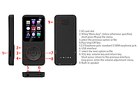 Плеєр MP3 Rock Star 01B Bluetooth 32gb HI FI з зовнішнім динаміком, фото 6