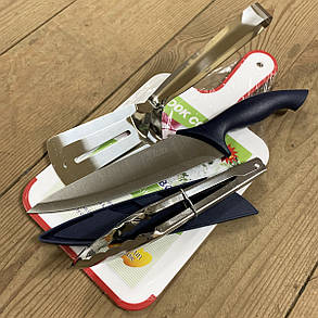 Похідний набір туриста в камуфляжній сумці 8в1 універсальний з сокирою та налобним ліхтарем, фото 2