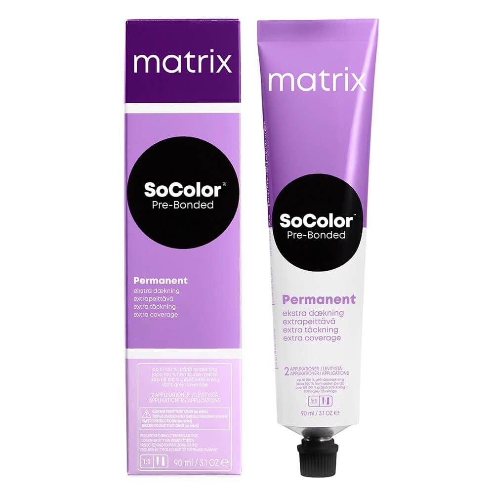 504NJ (шатен натуральный нефритовый) Краска для седых волос Matrix SoColor Pre-Bonded Extra Coverage,90ml - фото 8 - id-p1561988304