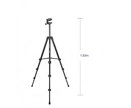 Професійний штатив YUNTENG VCT-618N для фото, відео камер і смартфонів  51-183 см. / Тринога для телефона, фото 5