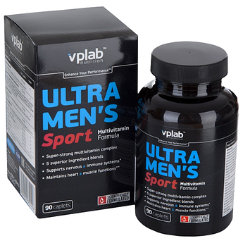 Вітаміни, VPLab Ultra men's Sport Multivitamin Formula 90 капсул