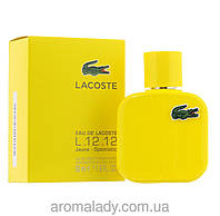 Мужская туалетная вода Lacoste L.12.12 Yellow (Jaune) ( Лакост ЙЕллоу)100 мл