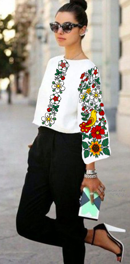 Заготовка для жіночої вишиванки №254, фото 1