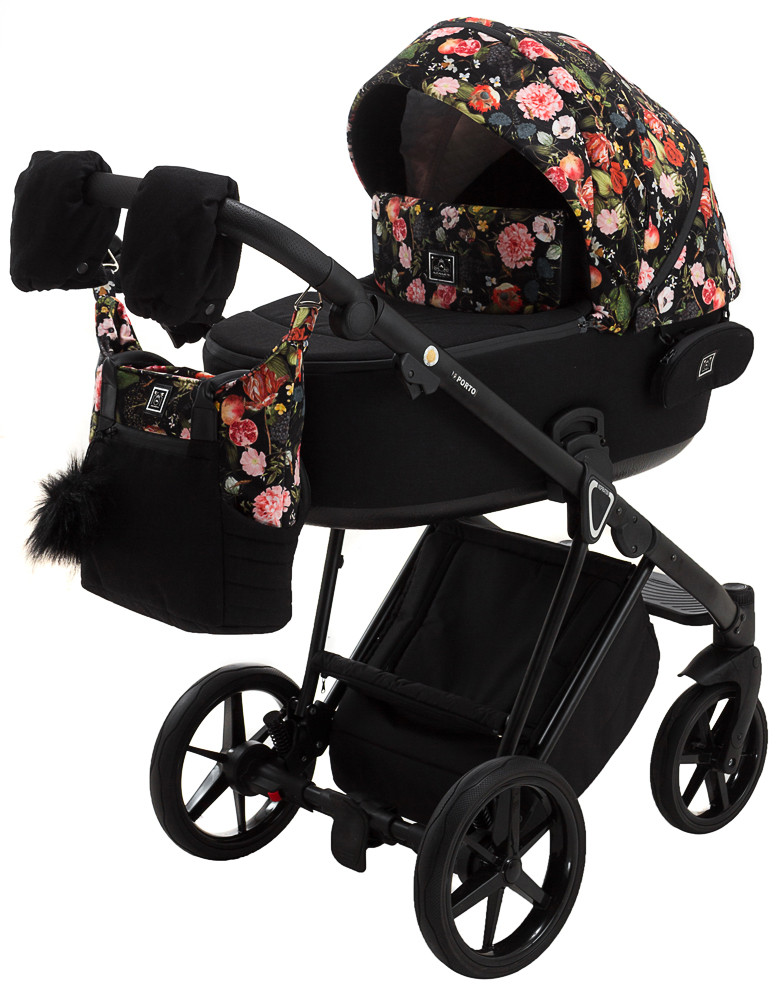 Дитяча універсальна коляска 2 в 1 Adamex Porto Flowers