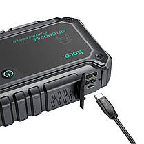 Пусковий пристрій для авто HOCO PWR01с функцією Power Bank і LED-ліхтариком 2000А, чорне, фото 4