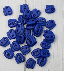 Фіксатор для шнура пластиковий, синій.