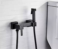 Змішувач для біде настінний SANTEP 456-34 Black Чорний матовий