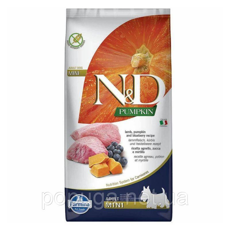 Farmina Lamb&Blueberry Adult Mini корм для собак дрібних порід ЯГНЯ, ГАРБУЗ, ЧОРНИЦЯ, 7 кг
