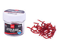 Мотыль силиконовый Lucky John Extra Blood Worm (разм.L)* 200