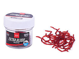 Мотиль силіконовий Lucky John Extra Blood Worm (розм.XL) * 160