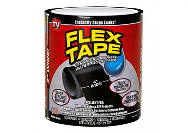 Прогумована клейка стрічка Flex Tape 10х150 см чорна