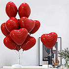 Повітряні кулі латексні пастель "Червоне серце" 43 см Італія, набір 25 шт, фото 4