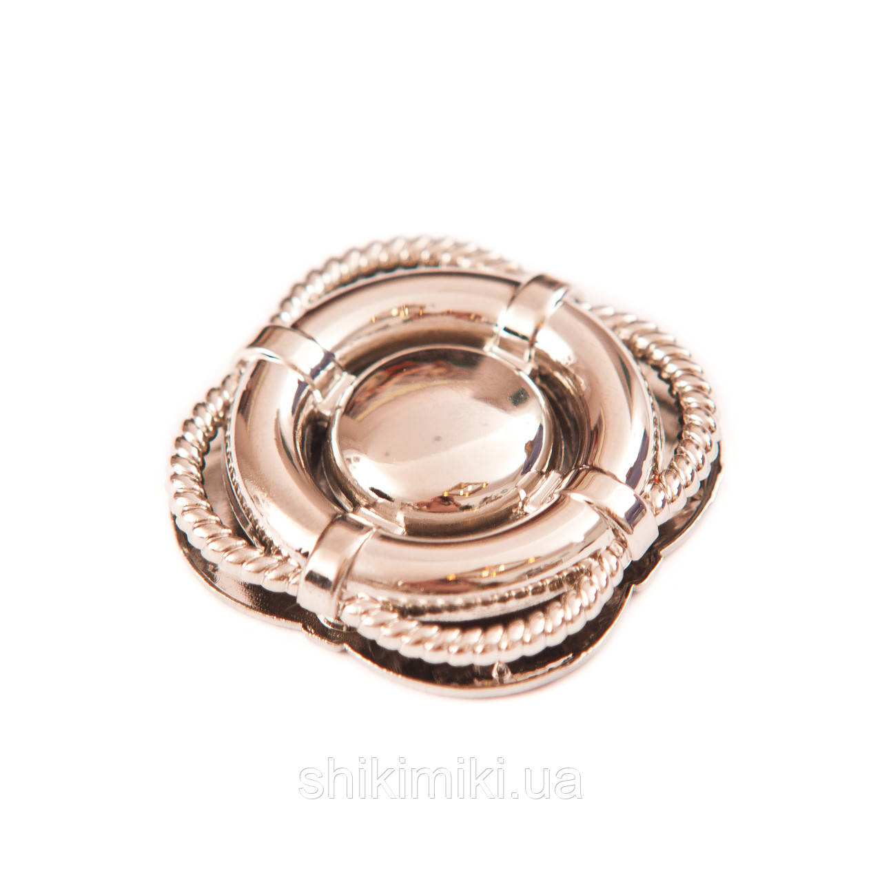 Замок для сумки ZM318-1 (35*35 мм), колір нікель, фото 1