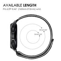 Ремінець для годинника нейлоновий 22 мм. сірий, фото 6