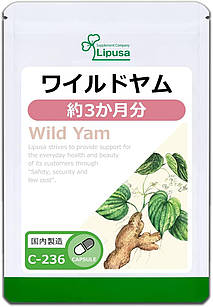 Lipusa Дискорея волохата Дикий ямс Wild Yam ЕКСТРАКТ кореня, 90 капсул