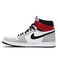 Кросівки Nike Air Jordan 1 Retro Smoke High Light Grey, фото 3
