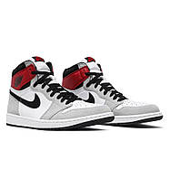 Кросівки Nike Air Jordan 1 Retro Smoke High Light Grey, фото 4