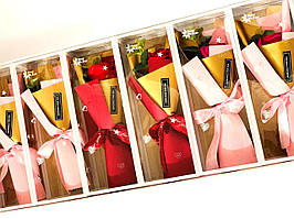 Подарунковий Букет Роз Ароматичне Мило Подарунок на День Святого Валентина 8 Марта 6 шт. в Упаковці (МА 22-38)