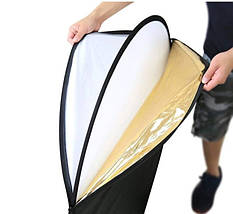 Гнучкий відбивач з ручками 5 в 1 Puluz PU5111 60 см, фото 3