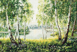 Набір для вишивання гобелена "Luca-S" G526 Світло рідних беріз