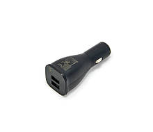 Зарядний в прикурювач 2 USB Fast charge AR61 15W, USB зарядка в авто для телефону (ST)