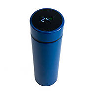Умный термос питьевой с термометром синий термос с дисплеем металлический 500 мл