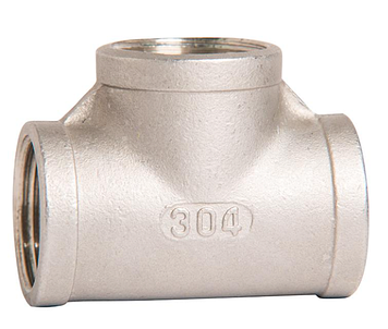 Трійник із неіржавкої сталі Gross 304 SS 15 1/2" В-В-В (Stainless Steel)