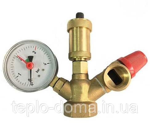 Блок безпеки 1" Eco Gross 1*30 (з клапаном для спускника)