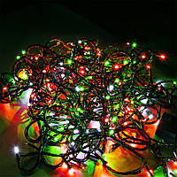 Гирлянда на елку новогодняя 17м цветная светодиодная для комнаты новорічна гірлянда