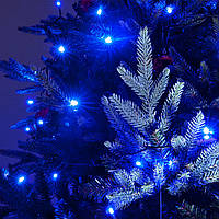 Светодиодная гирлянда 8м синяя новогодняя линейная гирлянда на окна
