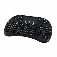 Беспроводная мини клавиатура с тачпадом Rii mini I8 маленькая черная клавиатура блютуз