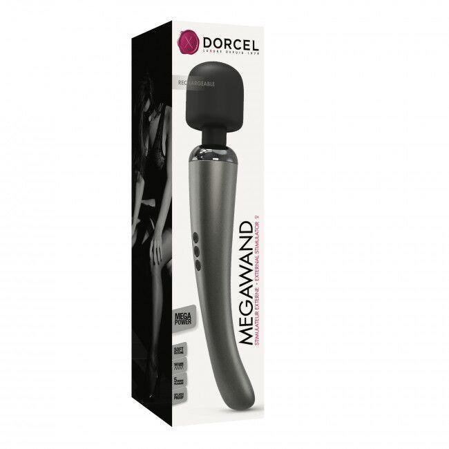 Потужний ванд вібратор Wand Dorcel Megawand Chrome Silver