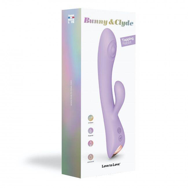 Кролик вібратор із подвійною стимуляцією Bunny&Clyde Viva Mauve