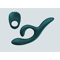 Ексклюзивний smart набір We-Vibe "Date Night" вібратор кролик Nova 2 Green + ерекційне кільце Pivot