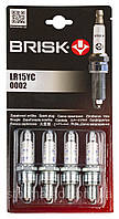 Свiчки - "Brisk" - LR15YC.4В SUPER Зазор-0.8мм, ключ-21 (2108-09/2121/Ланос 1.4 (гумр) (0002)