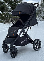 Прогулянкова коляска Ninos Nava (Нінос Нава) Black/Grey (темно-сірий колір)