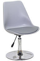 Стілець із регулюванням висоти сидіння Albert CH-Base сірий 370, на хромованій круглій опорі, фото 2