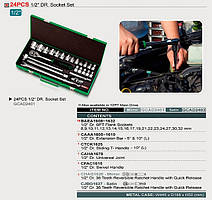 ✅ Набір інструменту 12-гранн.головки 24ед. TOPTUL GCAD2401