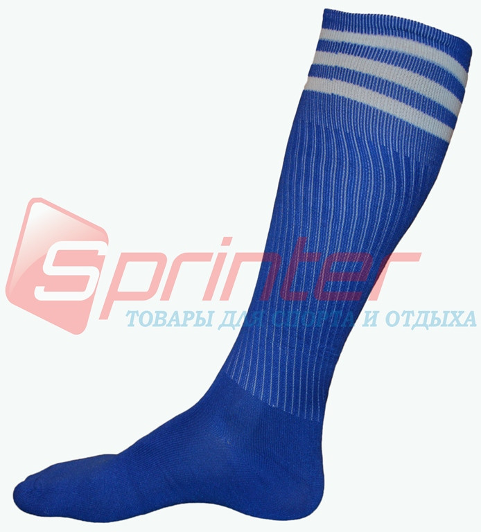 Гетры футбольные детские синие с полосками. М-150: купить в Харькове ...